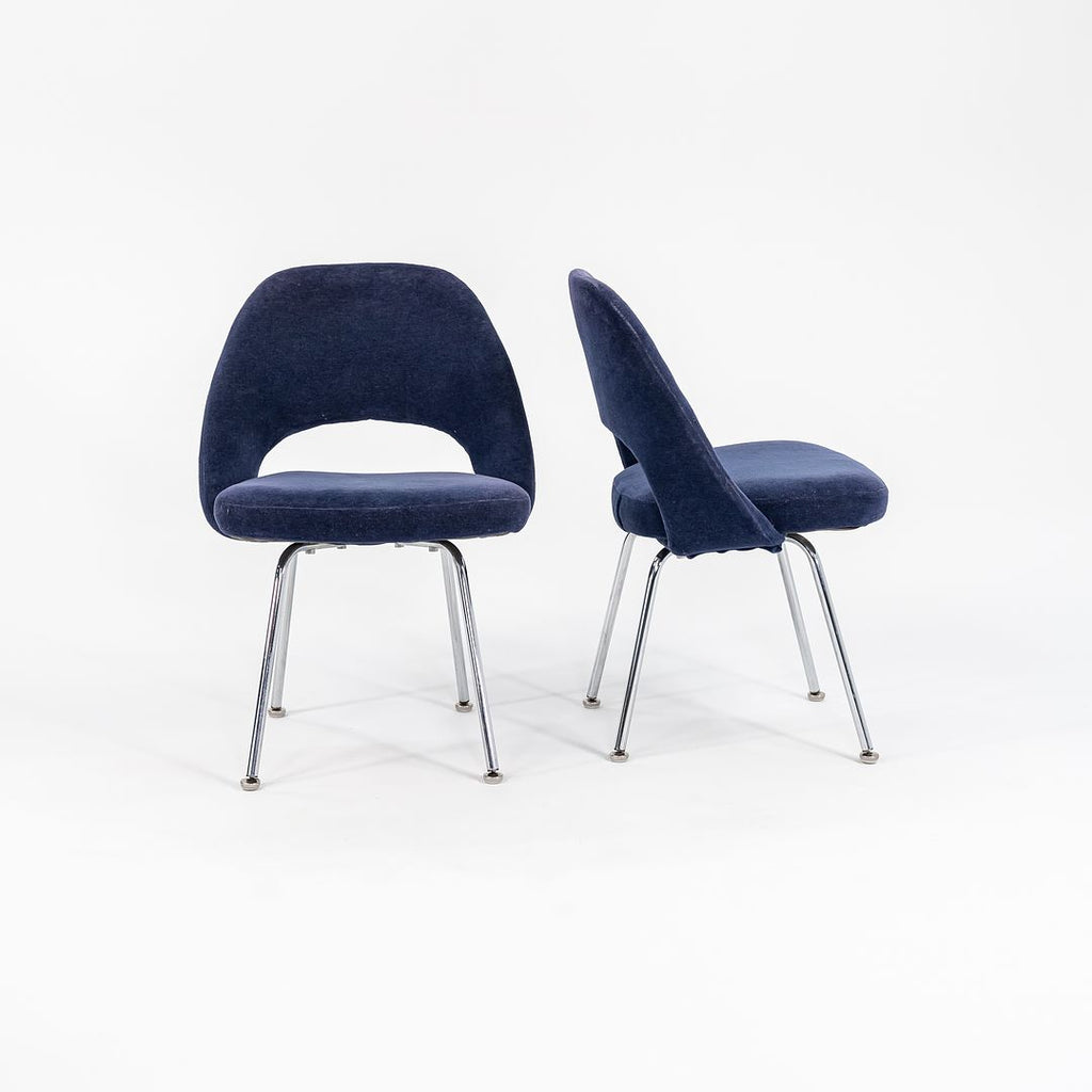 1970s Knoll Saarinen Executive Side Chair, Model 72C by Eero Saarinen for Knoll Steel, Plywood, Plastic, Foam, Fabric