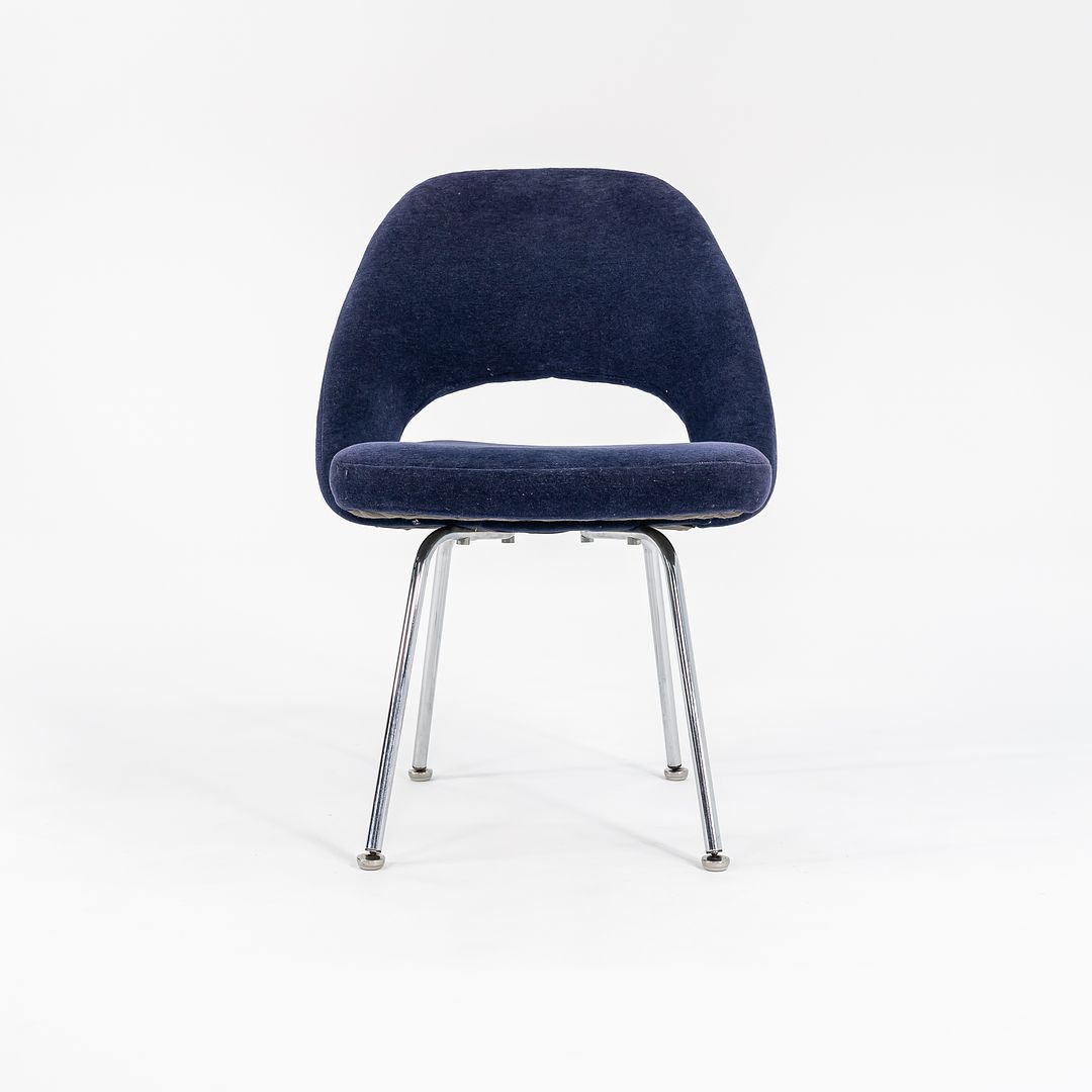 1970s Knoll Saarinen Executive Side Chair, Model 72C by Eero Saarinen for Knoll Steel, Plywood, Plastic, Foam, Fabric