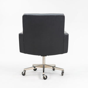 1979 Cafiero Executive Desk Chair, Model 187 DSBS by Vincent Cafiero for Knoll in Black Leather