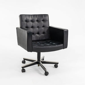 2004 Cafiero Executive Desk Chair, Model 180 SPS by Vincent Cafiero for Knoll in Black Leather, 9x Available