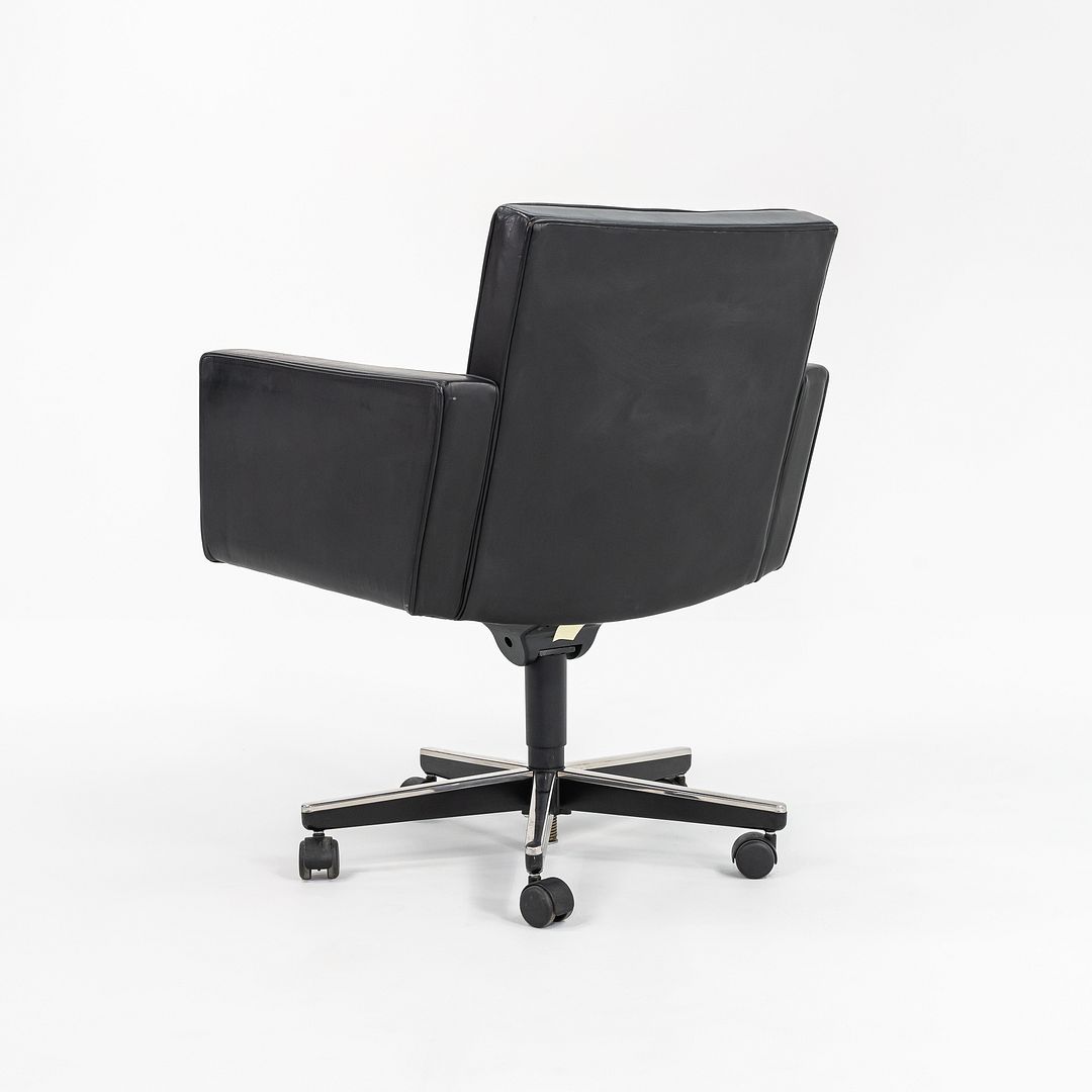 2004 Cafiero Executive Desk Chair, Model 180 SPS by Vincent Cafiero for Knoll in Black Leather, 9x Available