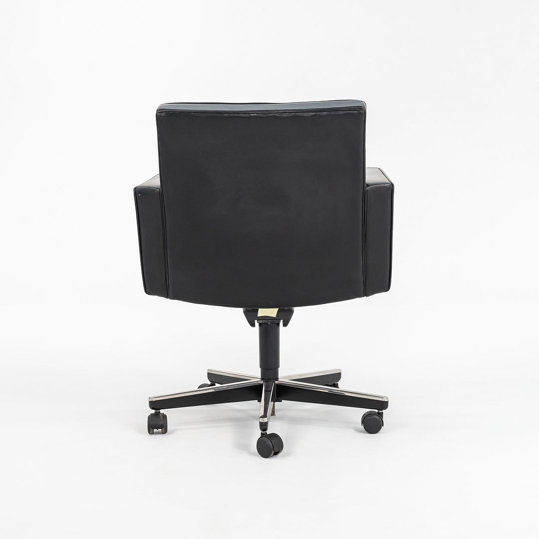 2004 Cafiero Executive Desk Chair, Model 180 SPS by Vincent Cafiero for Knoll in Black Leather, 9x Available