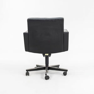 2004 Cafiero Executive Desk Chair, Model 180 SPS by Vincent Cafiero for Knoll in Black Leather, 9x Available