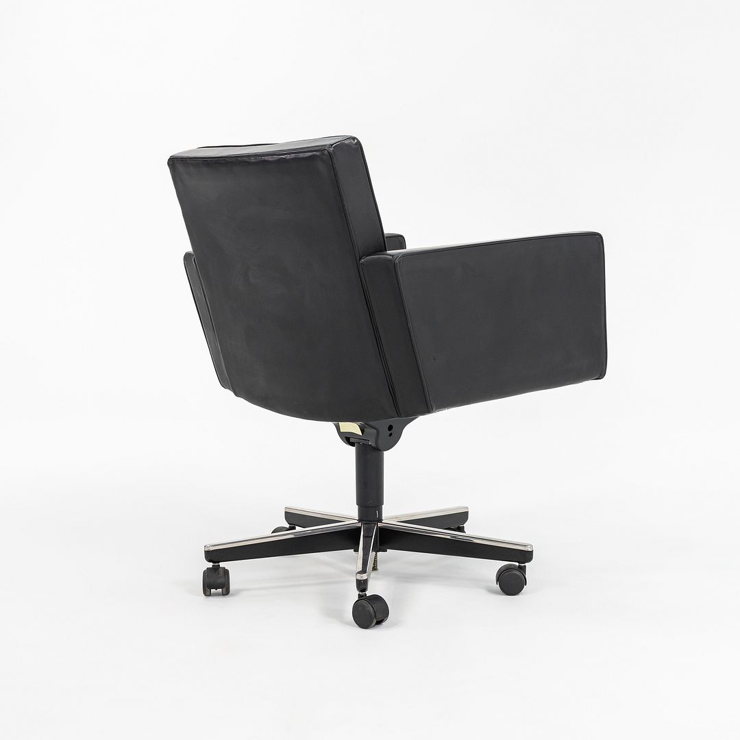 2004 Cafiero Executive Desk Chair, Model 180 SPS by Vincent Cafiero for Knoll in Black Leather, 9x Available