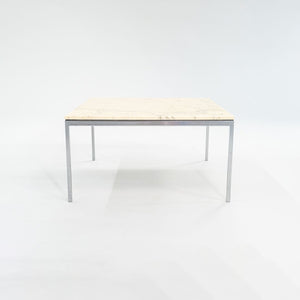 2000 Florence Knoll Coffee Table, Model 2518MC in Marble with Chrome Legs