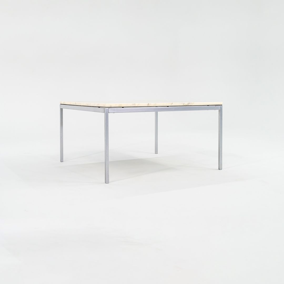 2000 Florence Knoll Coffee Table, Model 2518MC in Marble with Chrome Legs