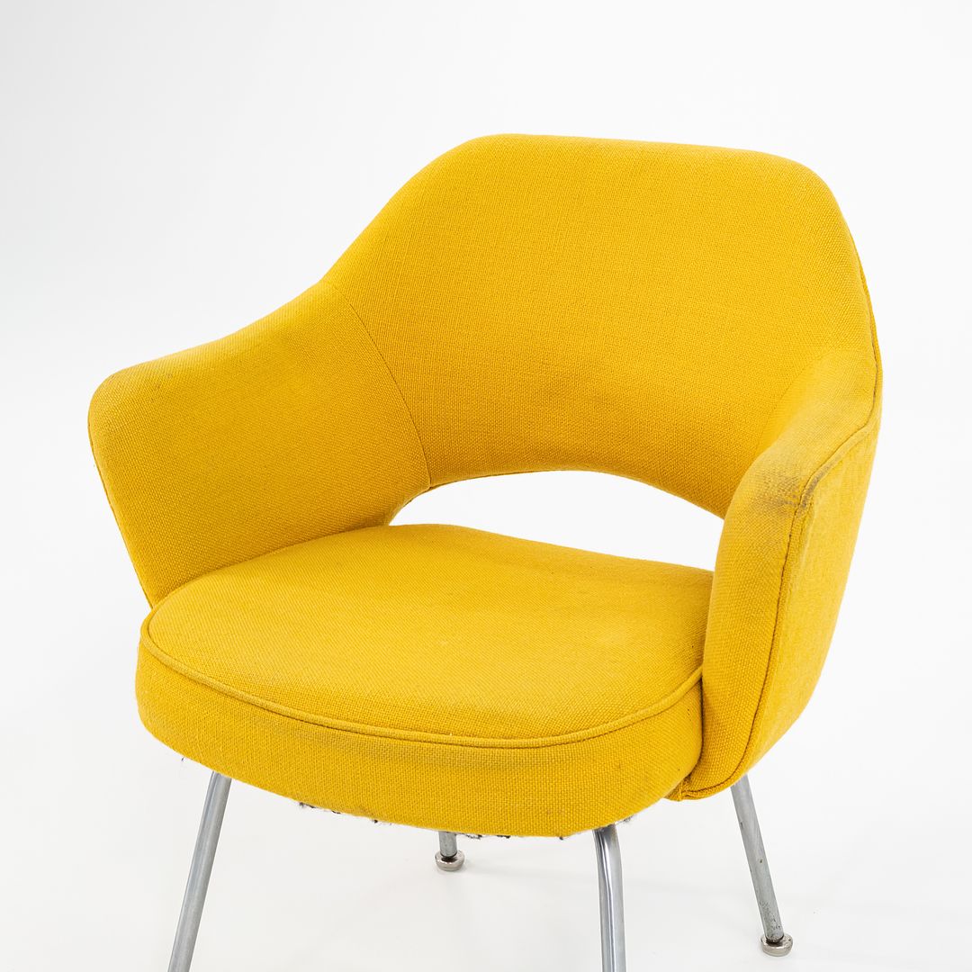 1960s Knoll Saarinen Executive Chair, Model 71A by Eero Saarinen for Knoll Steel, Fabric, Foam, Plastic