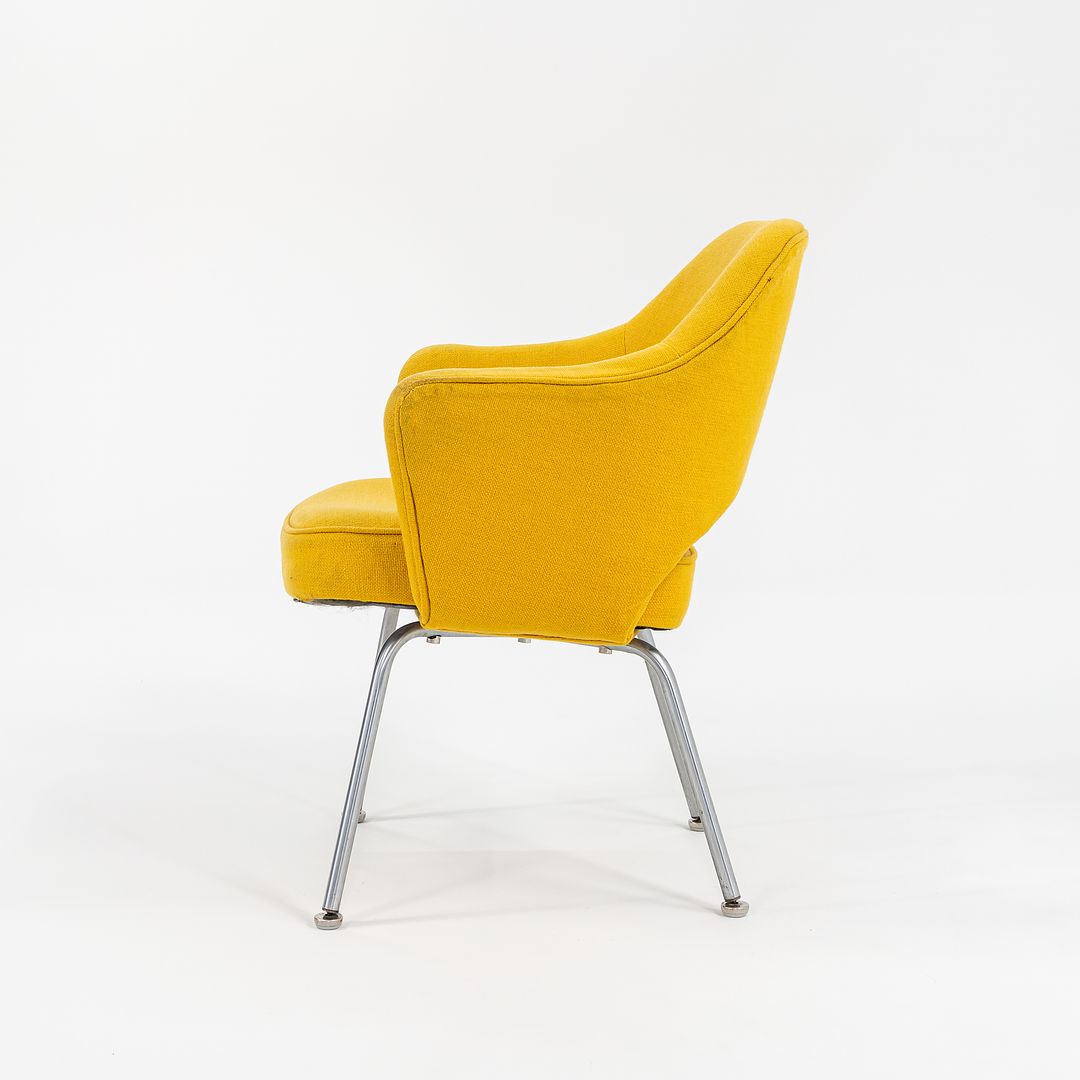 1960s Knoll Saarinen Executive Chair, Model 71A by Eero Saarinen for Knoll Steel, Fabric, Foam, Plastic