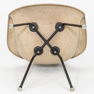 1954 Herman Miller Eames Fiberglass Rope Edge DAX Arm Shell Dining Chair with X Base 3x Available