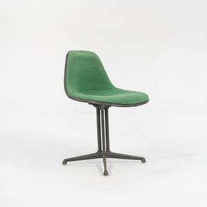 C. 1961 Set of Four La Fonda Chairs by Charles and Ray Eames for Herman Miller in Green Fabric