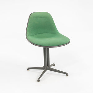 C. 1961 Set of Four La Fonda Chairs by Charles and Ray Eames for Herman Miller in Green Fabric