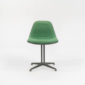 C. 1961 Set of Four La Fonda Chairs by Charles and Ray Eames for Herman Miller in Green Fabric