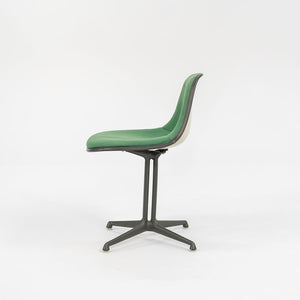 C. 1961 Set of Four La Fonda Chairs by Charles and Ray Eames for Herman Miller in Green Fabric