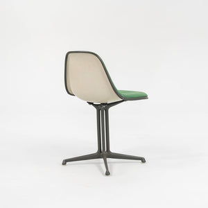 C. 1961 Set of Four La Fonda Chairs by Charles and Ray Eames for Herman Miller in Green Fabric