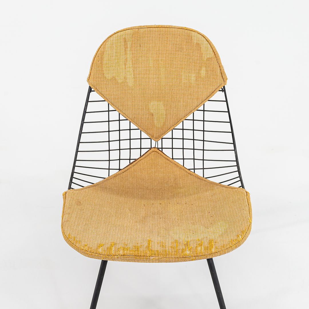 C. 1954 Herman Miller Eames Wire LKX-2 Side / Lounge Chair with Original Bikini Pad