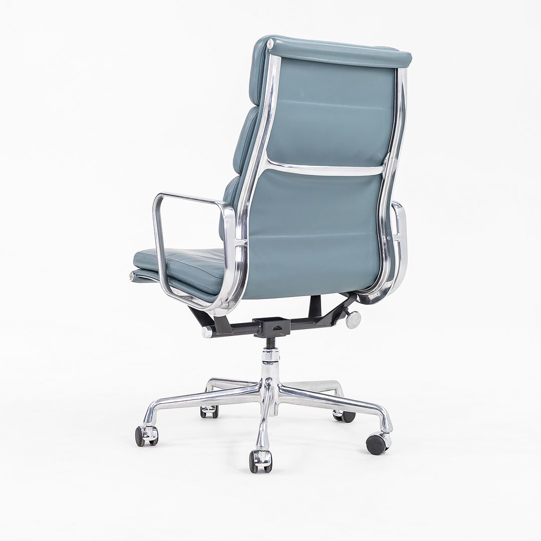 2005 Soft Pad Executive Desk Chair by Charles and Ray Eames for Herman Miller in Blue Leather 15x Available