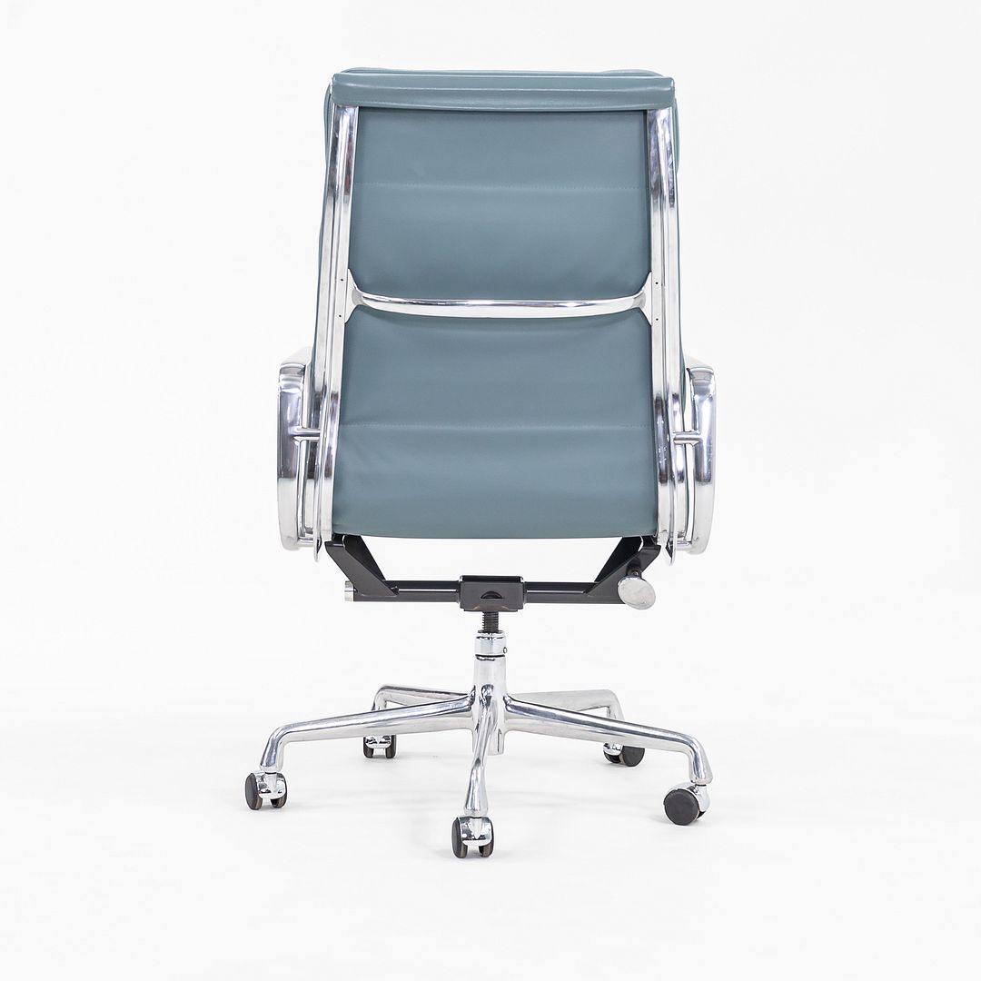 2005 Soft Pad Executive Desk Chair by Charles and Ray Eames for Herman Miller in Blue Leather 15x Available