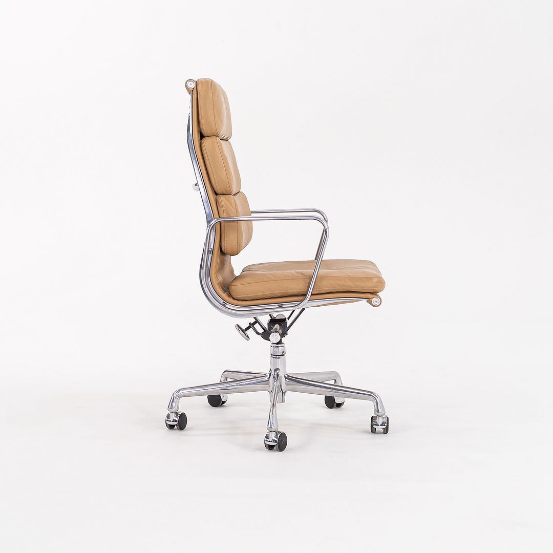 2004 Soft Pad Executive Desk Chair by Charles and Ray Eames for Herman Miller in Tan Leather 6x  Available