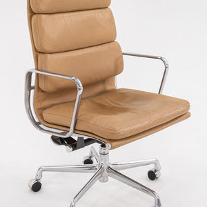 2004 Soft Pad Executive Desk Chair by Charles and Ray Eames for Herman Miller in Tan Leather 6x  Available