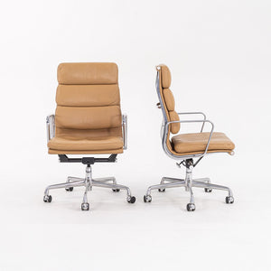 2004 Soft Pad Executive Desk Chair by Charles and Ray Eames for Herman Miller in Tan Leather 6x  Available