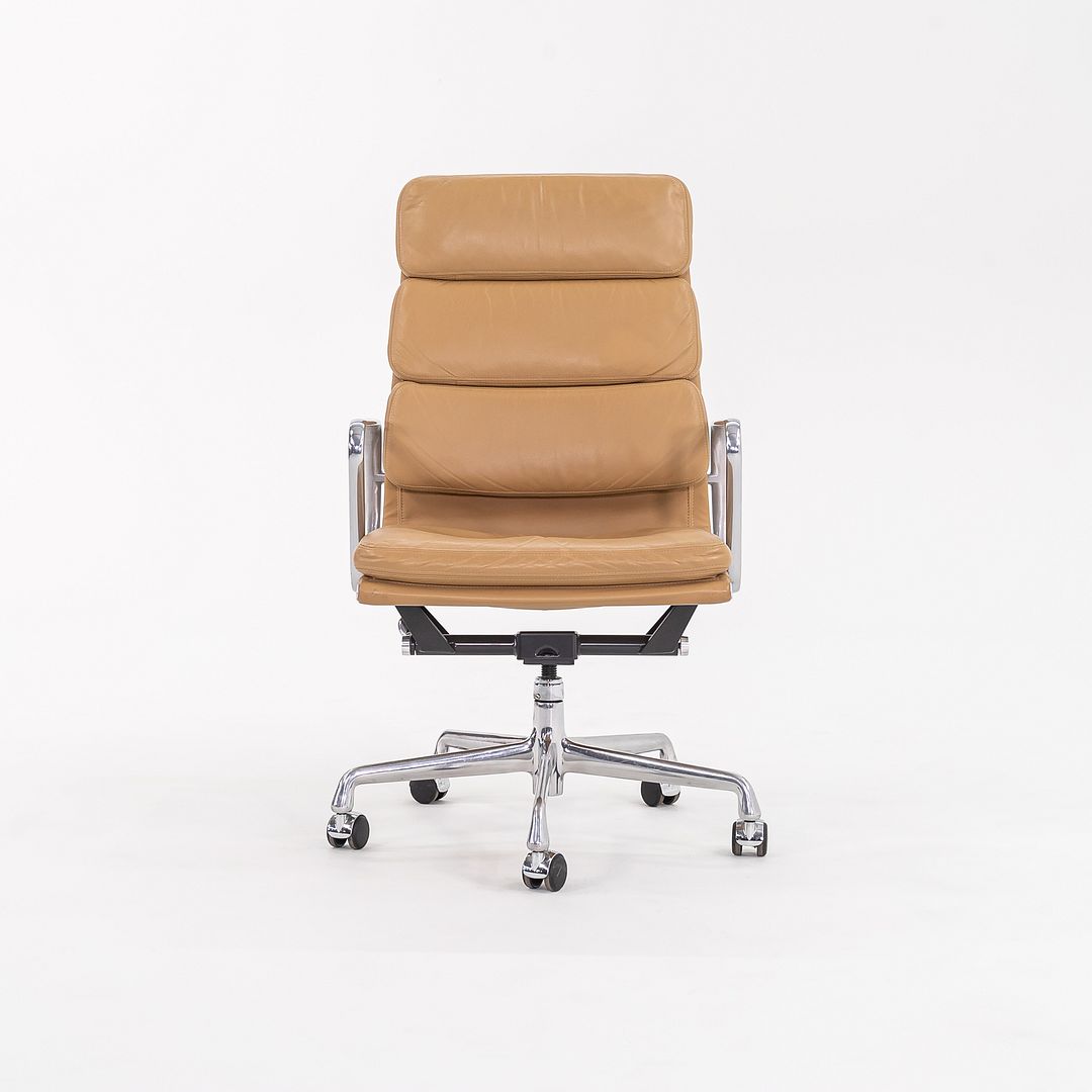 2004 Soft Pad Executive Desk Chair by Charles and Ray Eames for Herman Miller in Tan Leather 6x  Available