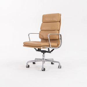 2004 Soft Pad Executive Desk Chair by Charles and Ray Eames for Herman Miller in Tan Leather 6x  Available