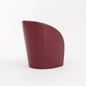 1999 Pair of Intervista Easy Chairs by Lella and Massimo Vignelli for Poltrona Frau in Oxblood Leather