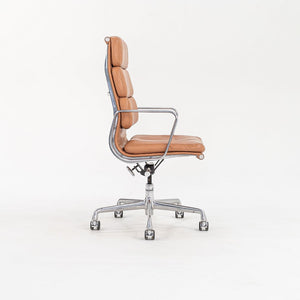 2004 Soft Pad Executive Desk Chair by Charles and Ray Eames for Herman Miller in Dark Tan Leather 12x Available