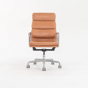 2004 Soft Pad Executive Desk Chair by Charles and Ray Eames for Herman Miller in Dark Tan Leather 12x Available