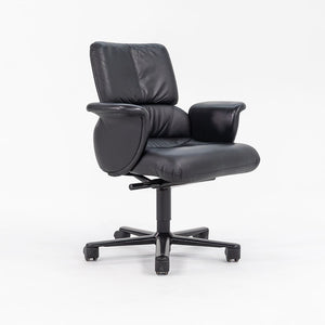 1998 Hollington Office Chair by Geoff Hollington for Herman Miller in Black Leather 2x Available