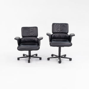 1998 Hollington Office Chair by Geoff Hollington for Herman Miller in Black Leather 2x Available