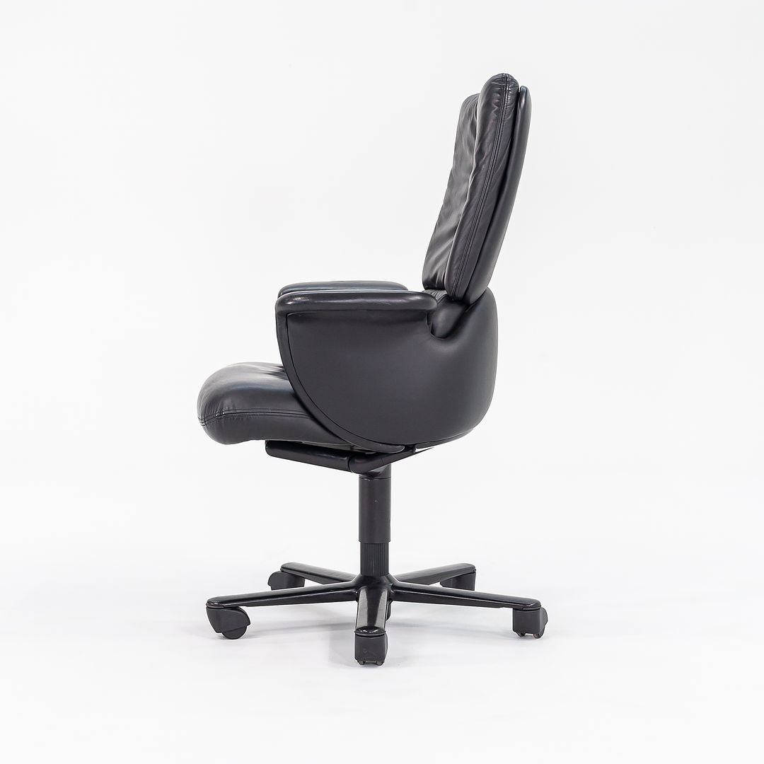 1998 Executive Chair HC 150 by Geoff Hollington for Herman Miller in Black Leather 12+ Available