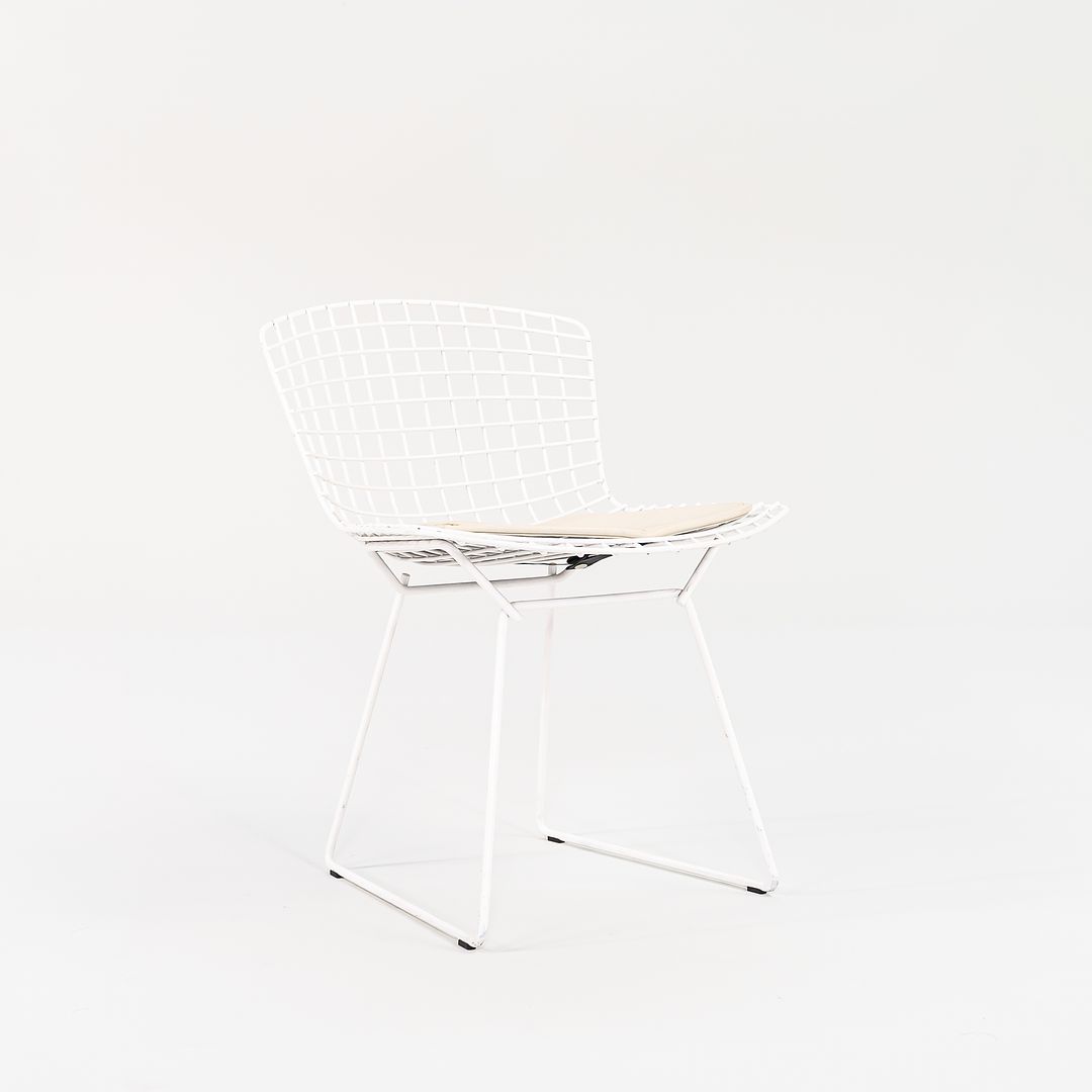 2010s Knoll Bertoia Side Chair, Model 420c by Harry Bertoia for Knoll Steel, Powdercoat, Vinyl