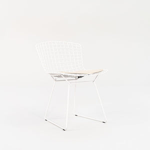 2010s Knoll Bertoia Side Chair, Model 420c by Harry Bertoia for Knoll Steel, Powdercoat, Vinyl