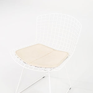 2010s Knoll Bertoia Side Chair, Model 420c by Harry Bertoia for Knoll Steel, Powdercoat, Vinyl