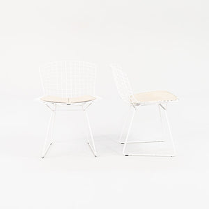 2010s Knoll Bertoia Side Chair, Model 420c by Harry Bertoia for Knoll Steel, Powdercoat, Vinyl