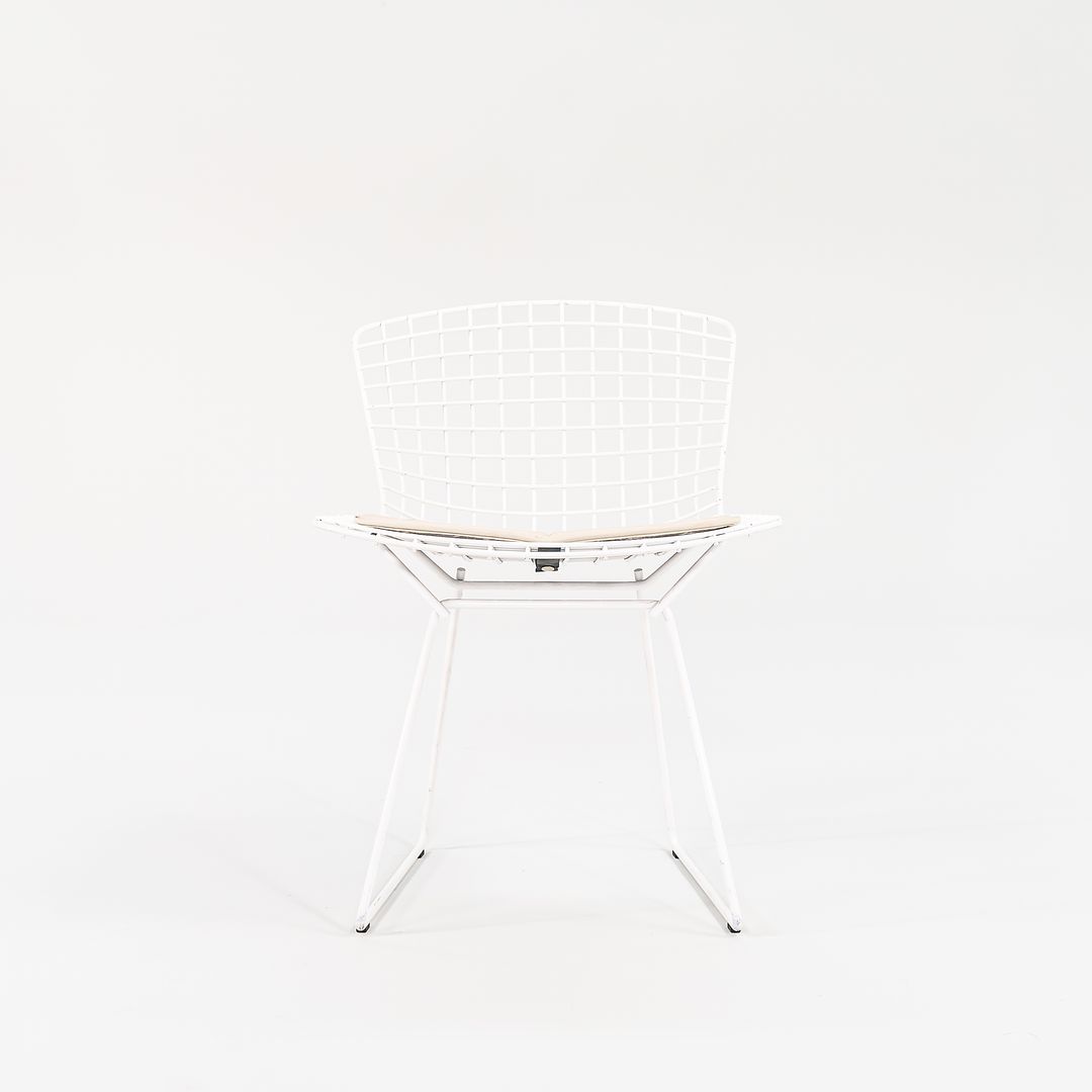 2010s Knoll Bertoia Side Chair, Model 420c by Harry Bertoia for Knoll Steel, Powdercoat, Vinyl