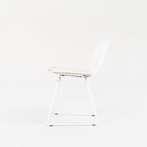 2010s Knoll Bertoia Side Chair, Model 420c by Harry Bertoia for Knoll Steel, Powdercoat, Vinyl