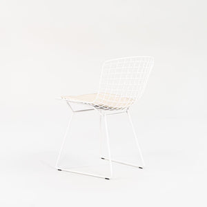 2010s Knoll Bertoia Side Chair, Model 420c by Harry Bertoia for Knoll Steel, Powdercoat, Vinyl