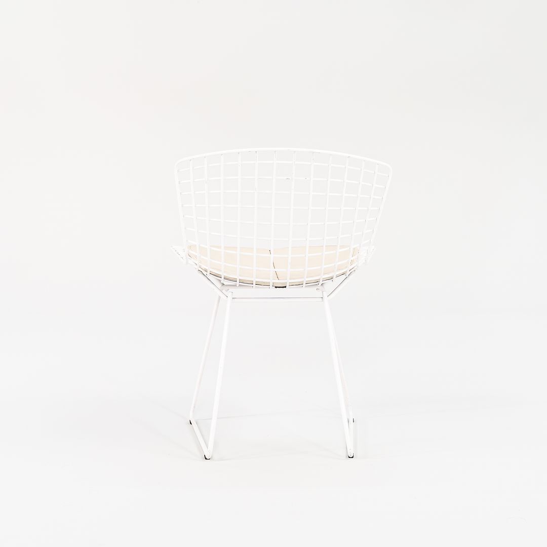 2010s Knoll Bertoia Side Chair, Model 420c by Harry Bertoia for Knoll Steel, Powdercoat, Vinyl