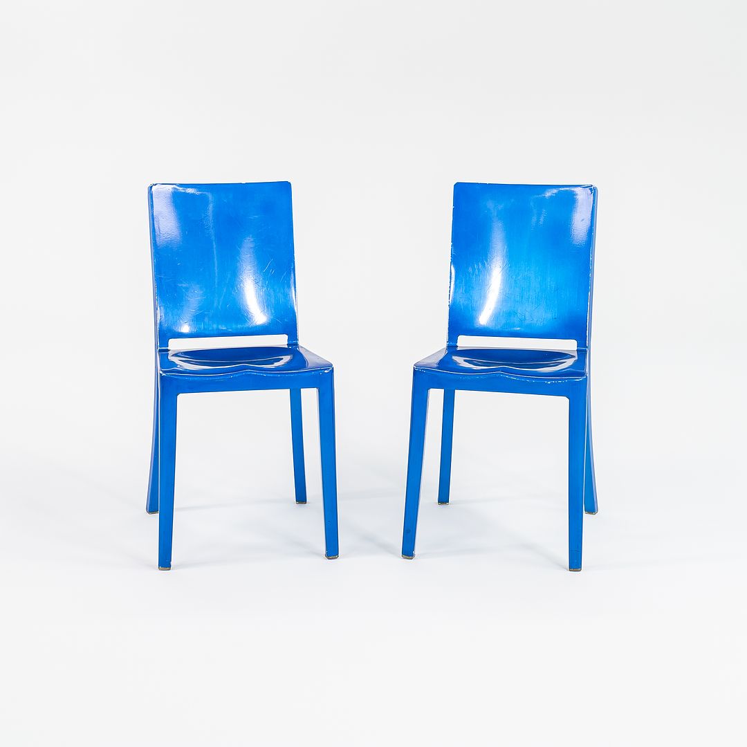 2004 Hudson Chair by Phillipe Starck for Emeco in Blue Powder Coated Steel