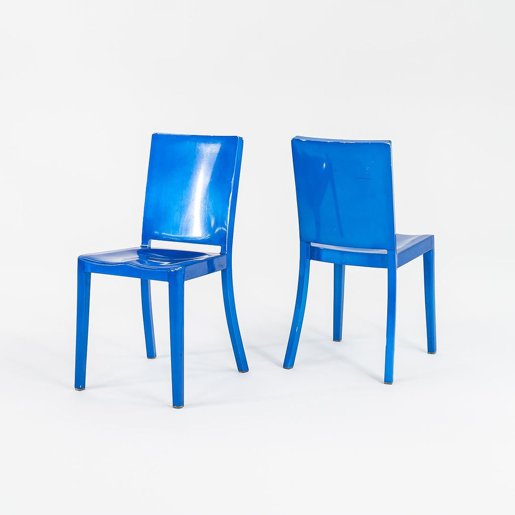 2004 Hudson Chair by Phillipe Starck for Emeco in Blue Powder Coated Steel