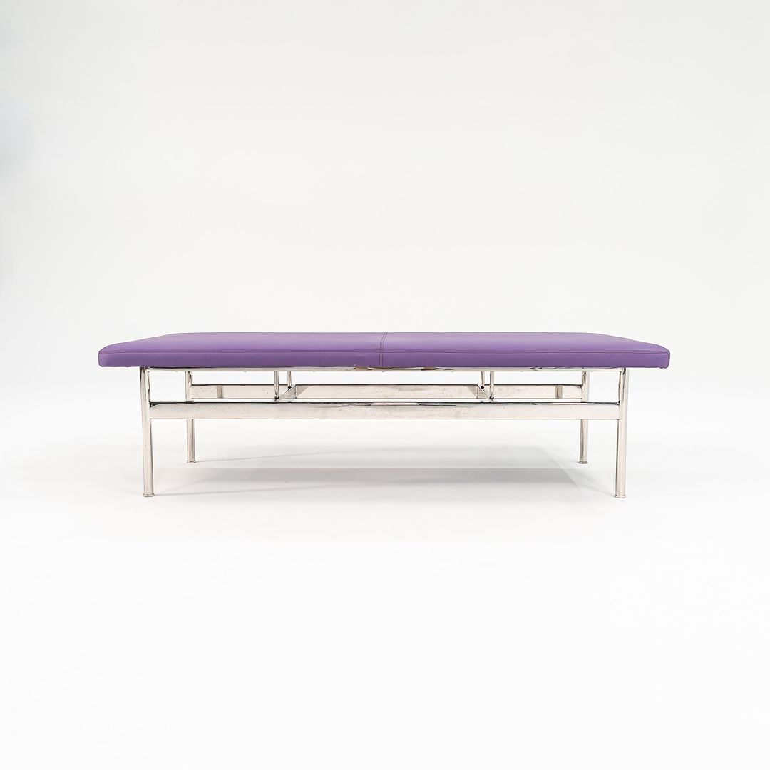 2021 CP.2 Two Seater Bench by Charles Pollock for Bernhardt Design in Purple Vinyl 2x Available