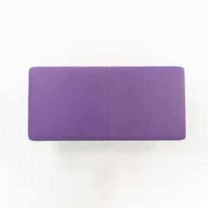 2021 CP.2 Two Seater Bench by Charles Pollock for Bernhardt Design in Purple Vinyl 2x Available