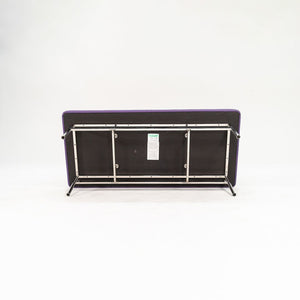 2021 CP.2 Two Seater Bench by Charles Pollock for Bernhardt Design in Purple Vinyl 2x Available