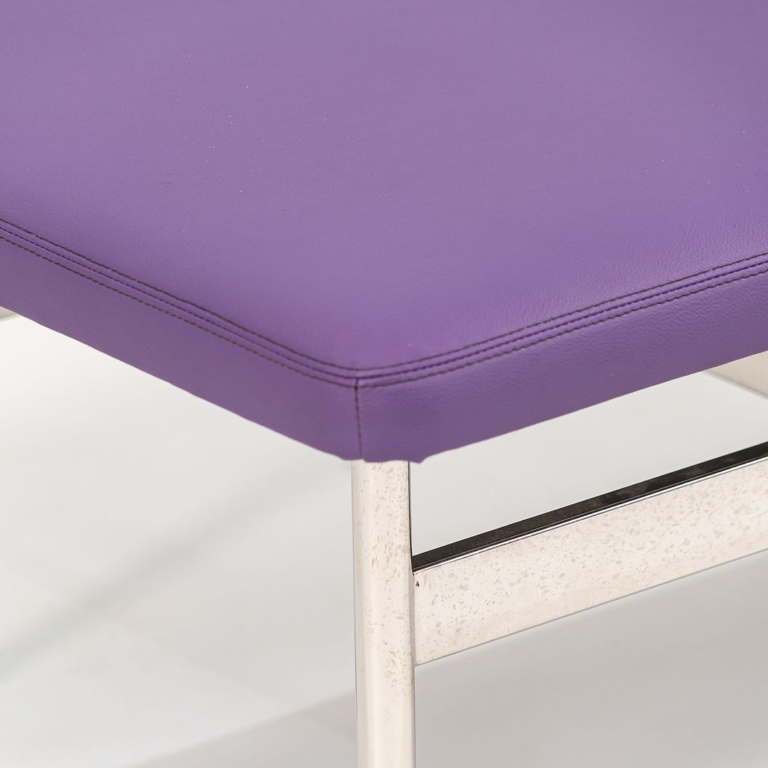 2021 CP.2 Two Seater Bench by Charles Pollock for Bernhardt Design in Purple Vinyl 2x Available