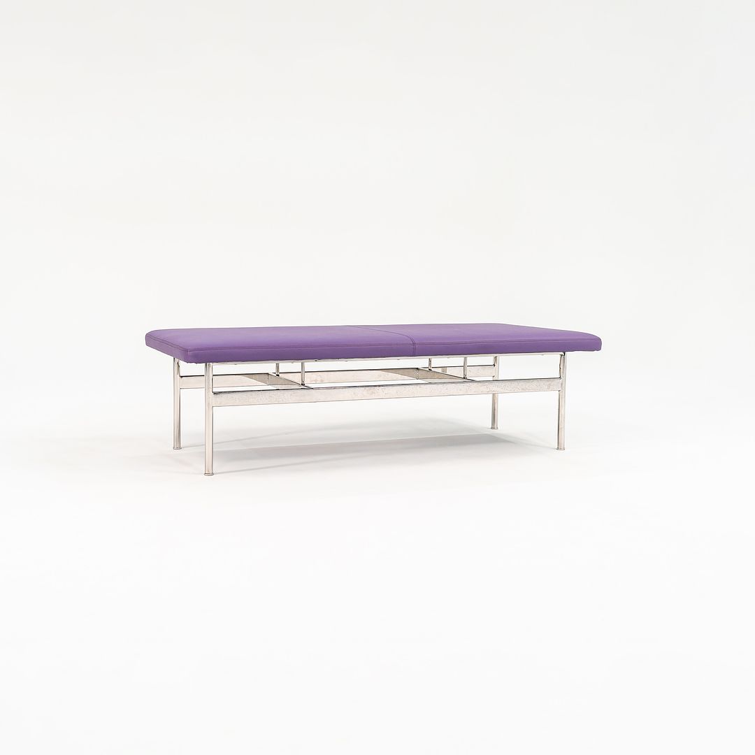 2021 CP.2 Two Seater Bench by Charles Pollock for Bernhardt Design in Purple Vinyl 2x Available