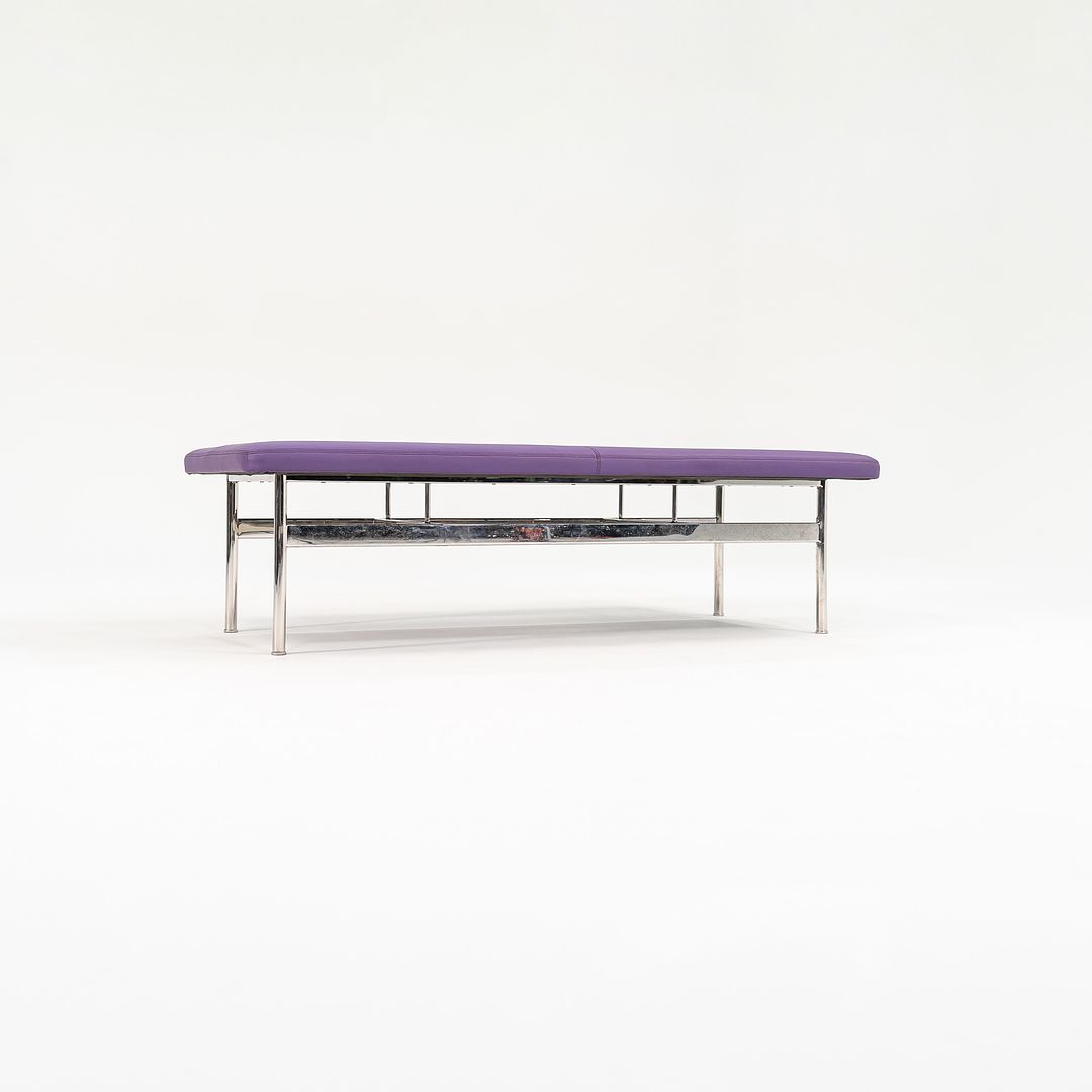 2021 CP.2 Two Seater Bench by Charles Pollock for Bernhardt Design in Purple Vinyl 2x Available