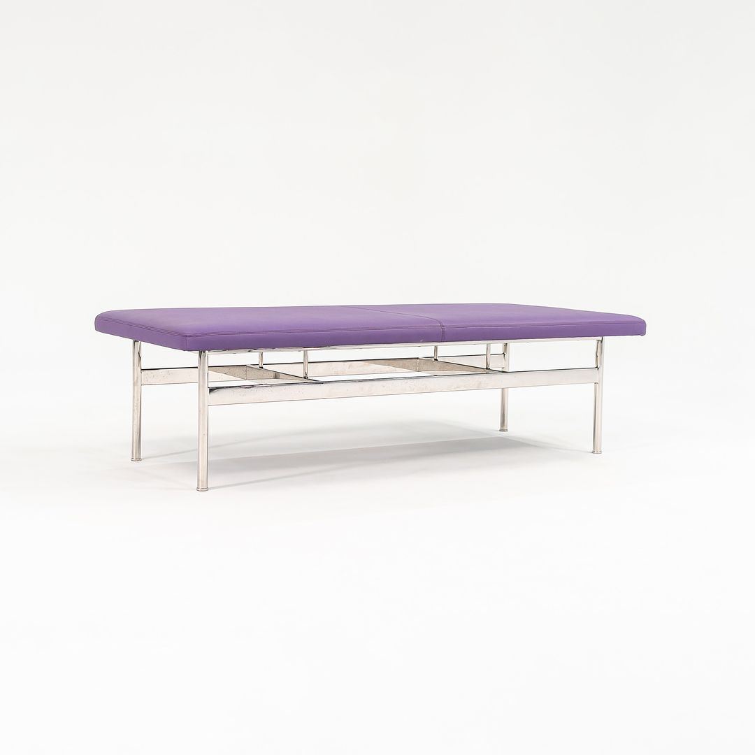 2021 CP.2 Two Seater Bench by Charles Pollock for Bernhardt Design in Purple Vinyl 2x Available