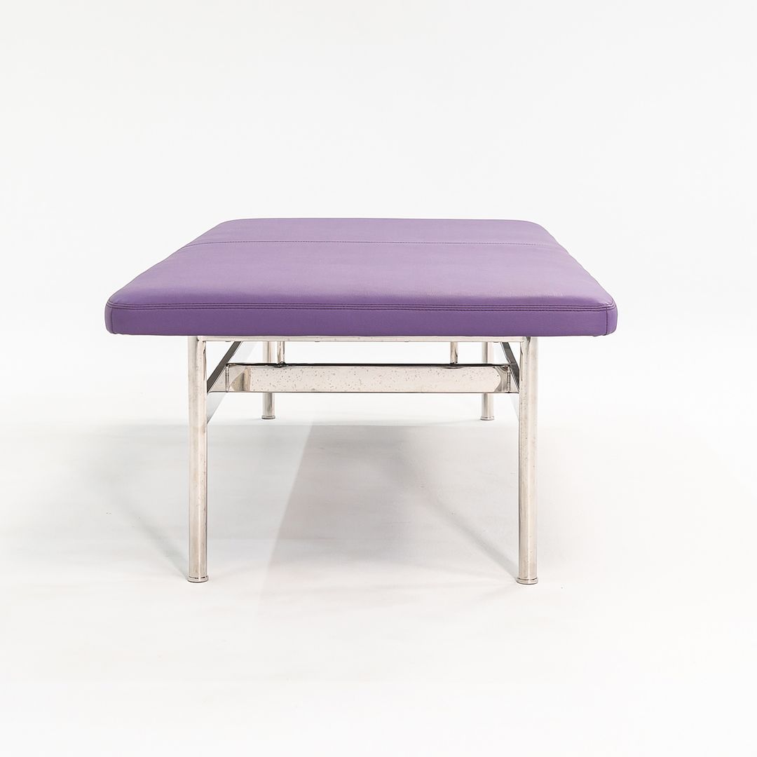 2021 CP.2 Two Seater Bench by Charles Pollock for Bernhardt Design in Purple Vinyl 2x Available